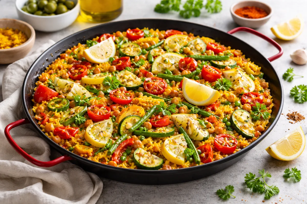 Comment préparer une paella végétarienne savoureuse et facile