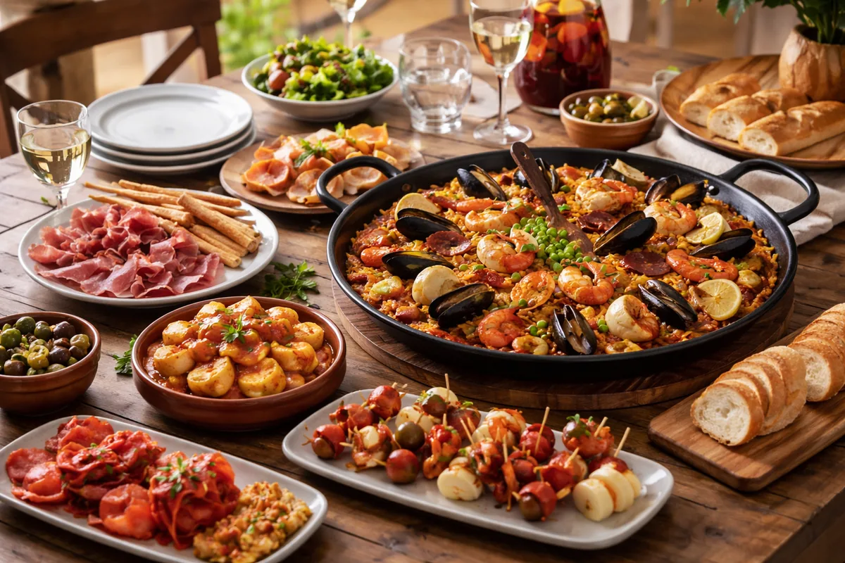Comment cuisiner un repas espagnol complet pour invités