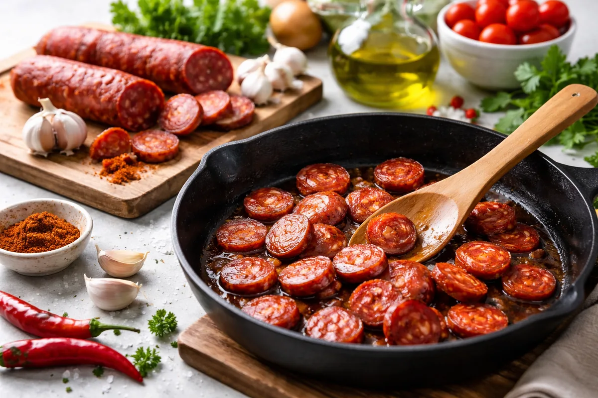 Comment cuisiner du chorizo à l’espagnole sans qu’il soit gras