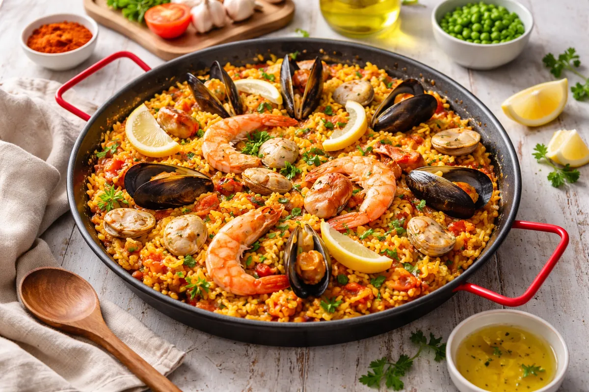 Comment cuisiner une paella espagnole facile à la maison