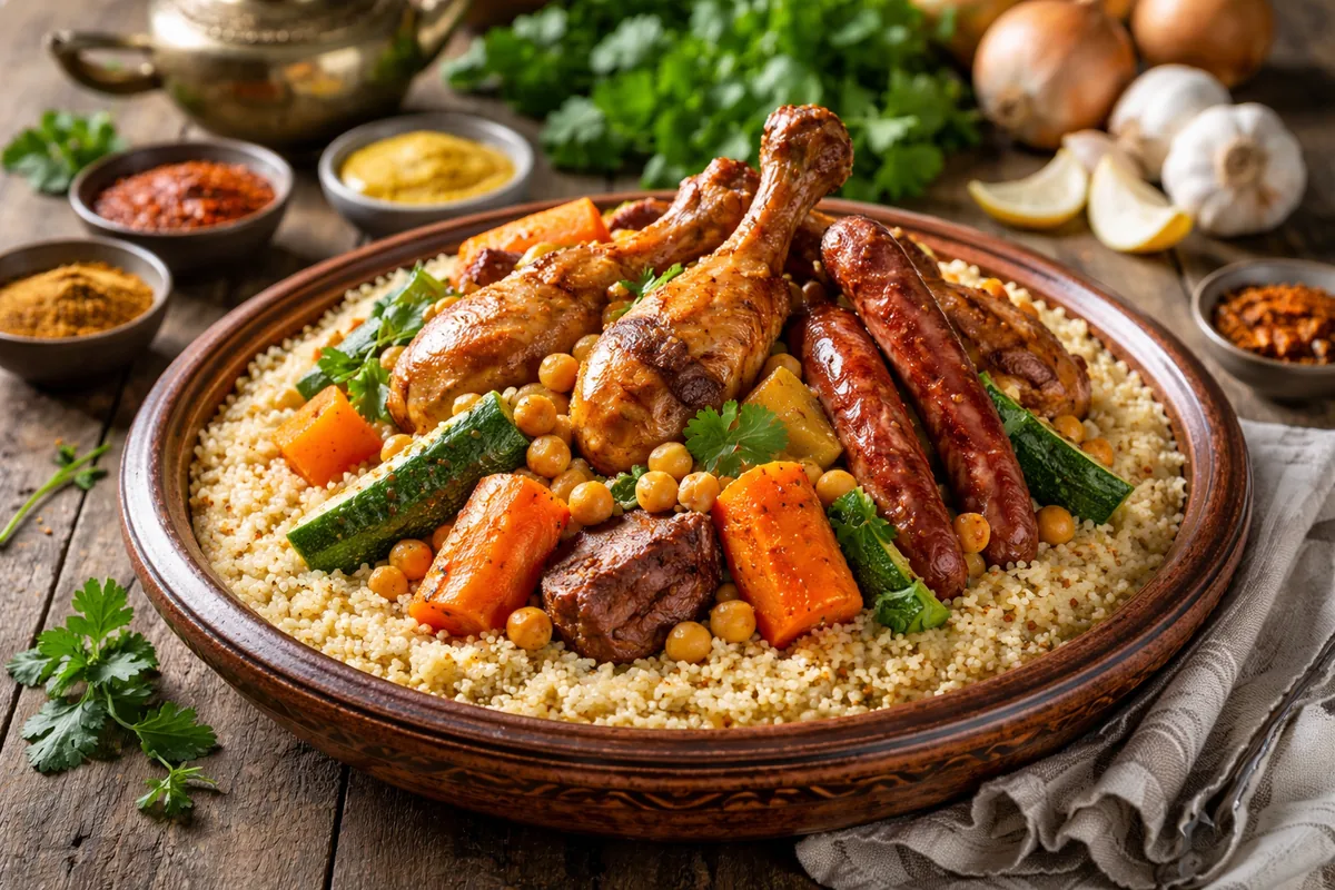 Comment préparer un couscous traditionnel marocain en trois étapes
